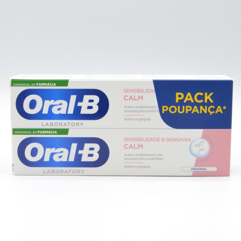 ORAL-B PASTA CALMANTE DUPLO 2 X 100 ML Encías, caries, dientes sensibles