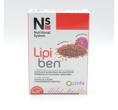 NS LIPIBEN 30 COMPRIMIDOS Salud cardiovascular