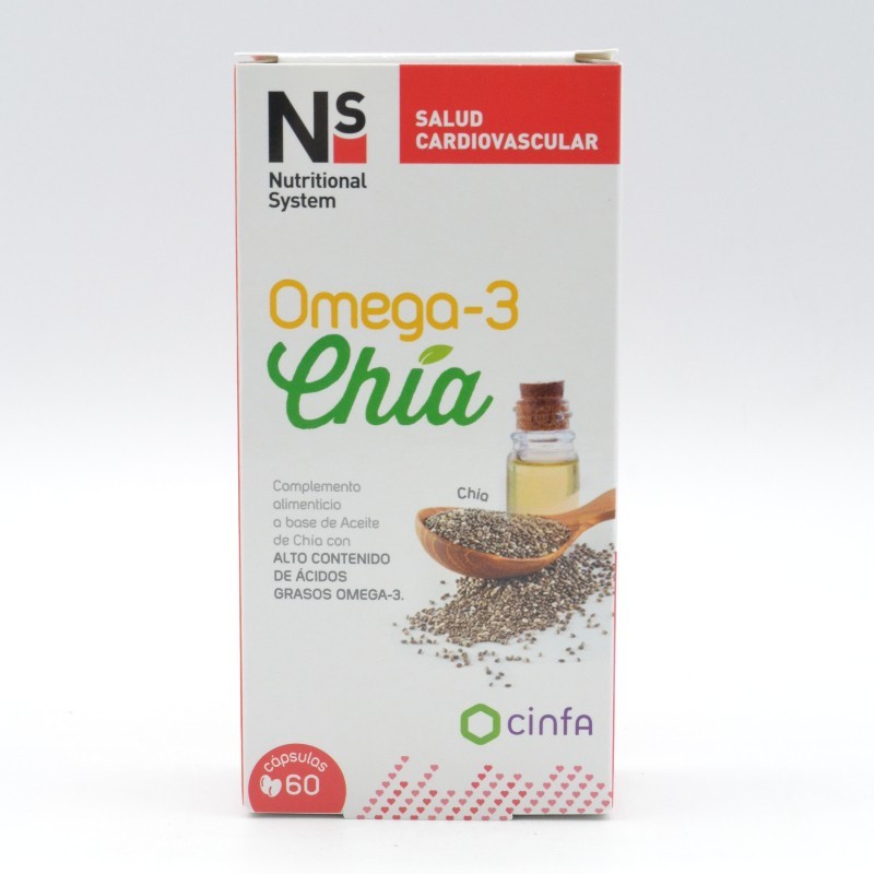 NS OMEGA 3 CHIA 60 CAPSULAS Salud cardiovascular