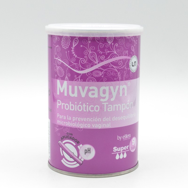 MUVAGYN PROBIOTICO TAMPON VAGINAL SUPER C/ APLI Menstruación