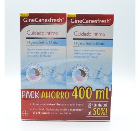 GINECANESFRESH DIARIO PACK AHORRO 400ML Higiene diaria