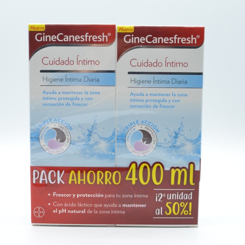 GINECANESFRESH DIARIO PACK AHORRO 400ML Higiene diaria
