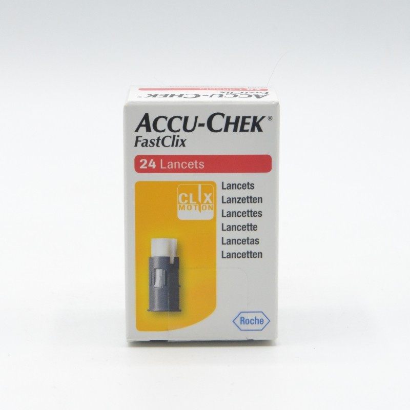ACCU-CHEK FASTCLIX LANCETAS 24 LANCETAS Oxígeno y glucosa
