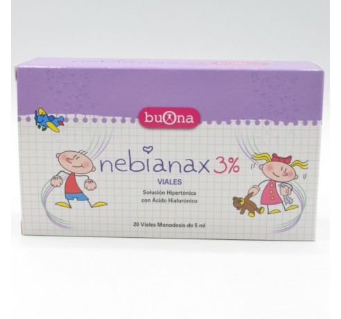 Nebianax 3% limpieza nasal 20 viales Farmacia y Parafarmacia Online