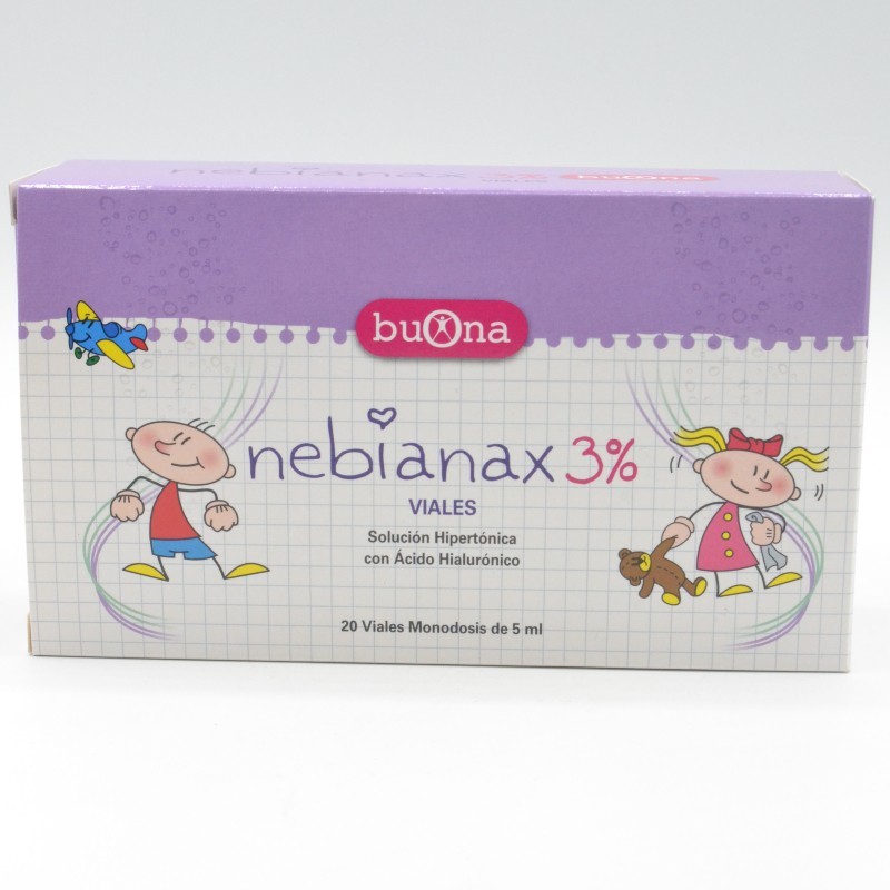 NEBIANAX 3% LIMPIEZA NASAL 20 VIALES X 5 ML Limpieza nasal