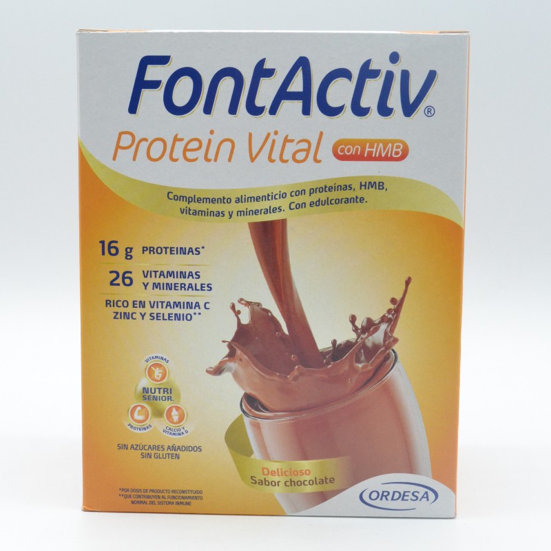 FONTACTIV FONTACTIV PROTEIN VITAL 14 SOBRES 30 G SABOR CHOCOLATE Cuidado del adulto