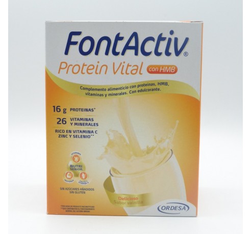 FONTACTIV FONTACTIV PROTEIN VITAL 14 SOBRES 30 G SABOR VAINILLA Cuidado del adulto