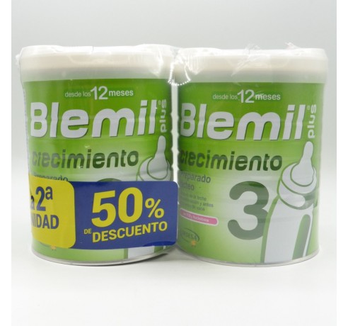 BLEMIL PLUS 3 CRECIMIENTO 2 ENVASES 800 G PACK DESCUENTO Leches