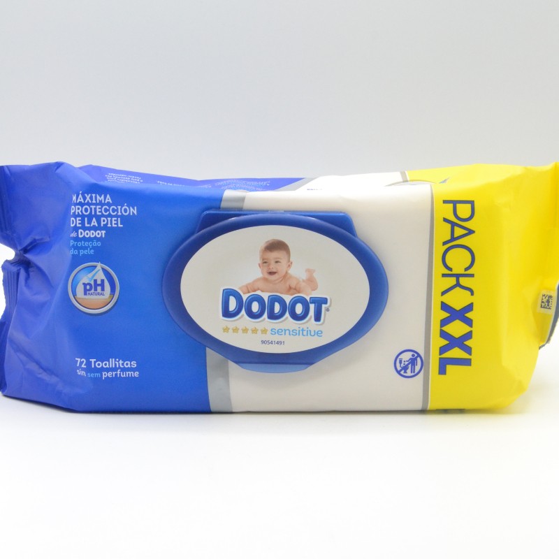 Comprar Pack XXL Dodot Toallitas Húmedas Sensitive 72 unidad con Tapa