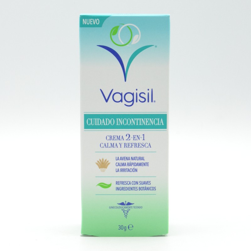 VAGISIL CUIDADO INCONTINENCIA CREMA 2 EN 1 30 G Sequedad vaginal