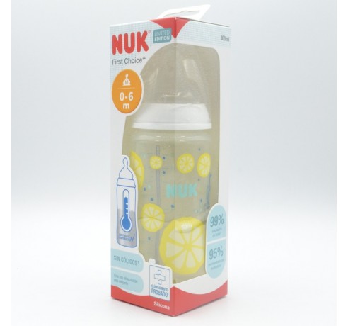 BIBERON NUK SILICONA FRUITS 0-6M 300 ML M Biberones y tetinas