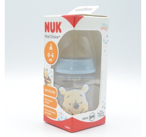 BIBERON NUK LATEX DISNEY 0-6M 150 ML M Biberones y tetinas