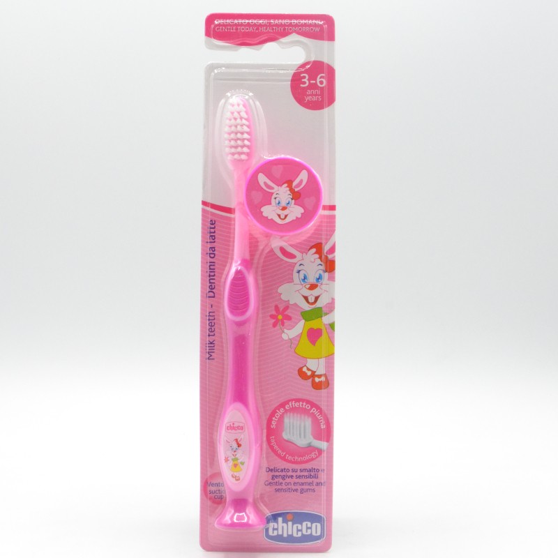 CHICCO CEPILLO DENTAL ROSA 3-6 AÑOS Cepillos