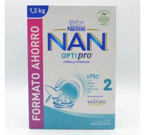 NAN OPTIPRO 2 FORMATO AHORRO 1.2 KG Leches