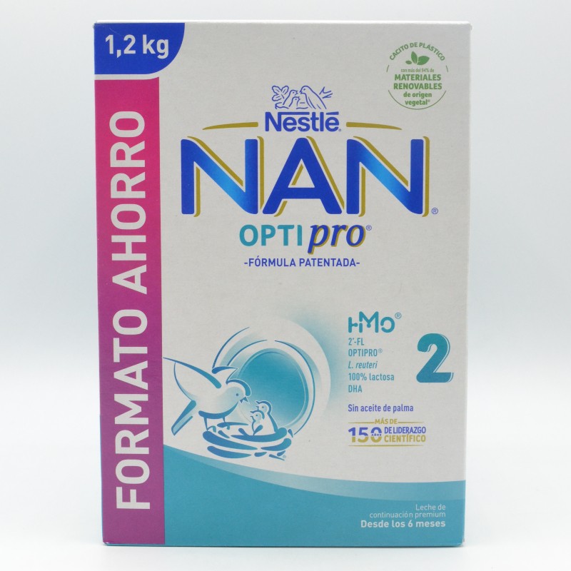 NAN OPTIPRO 2 FORMATO AHORRO 1.2 KG Leches