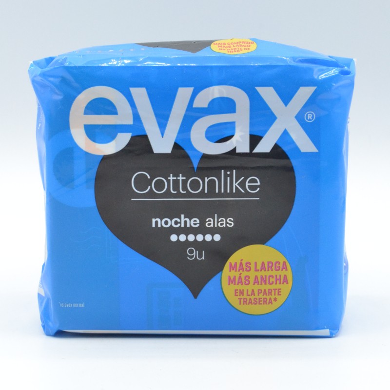 EVAX COTTONLIKE ALAS NOCHE 11 UDS Menstruación