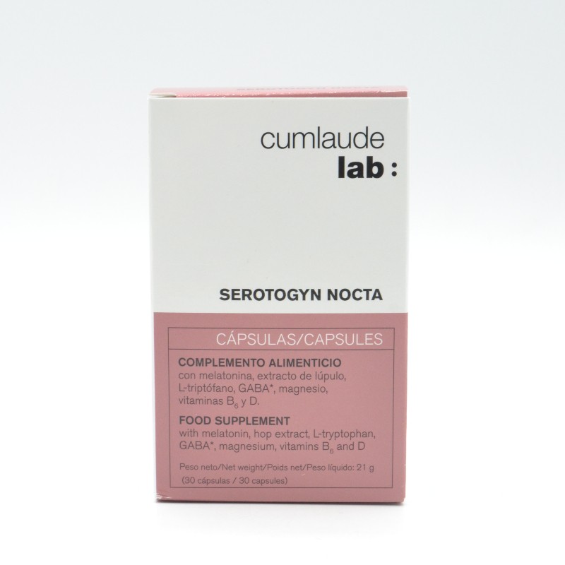 CUMLAUDE SEROTOGYN NOCTA 30 CAPSULAS Menopausia y síndrome menstrual