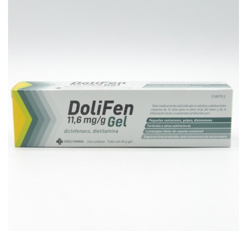 DOLIFEN 10 MG/G GEL TOPICO 60 G Antiflamatorios tópicos