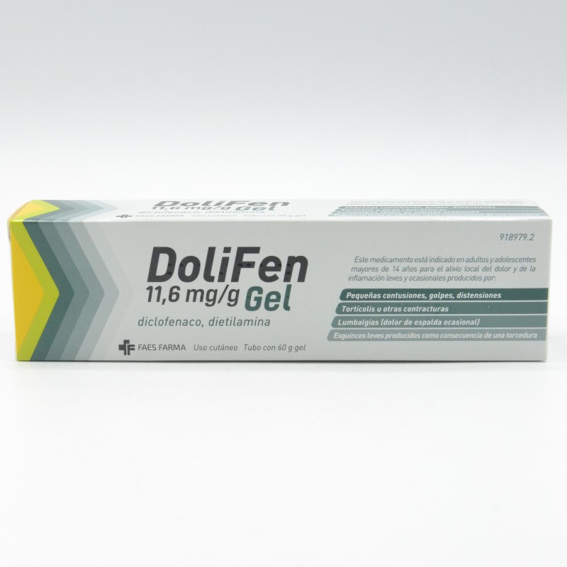 DOLIFEN 10 MG/G GEL TOPICO 60 G Antiflamatorios tópicos