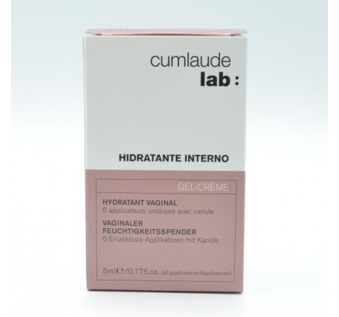 CUMLAUDE HIDRATANTE INTERNO 6ML X 6UDS Sequedad vaginal