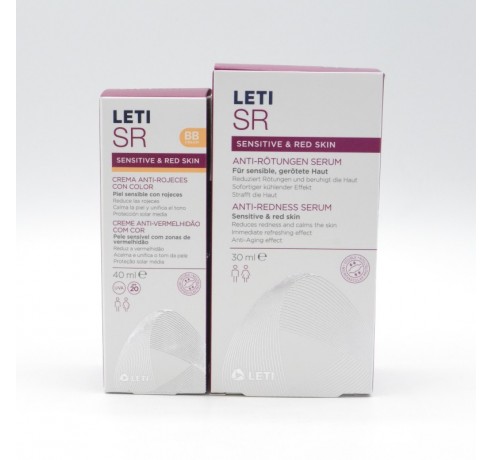 LETI SR PACK AGUA MICELAR 500 ML + CREMA ANTIROJECES 40 ML Cuperosis