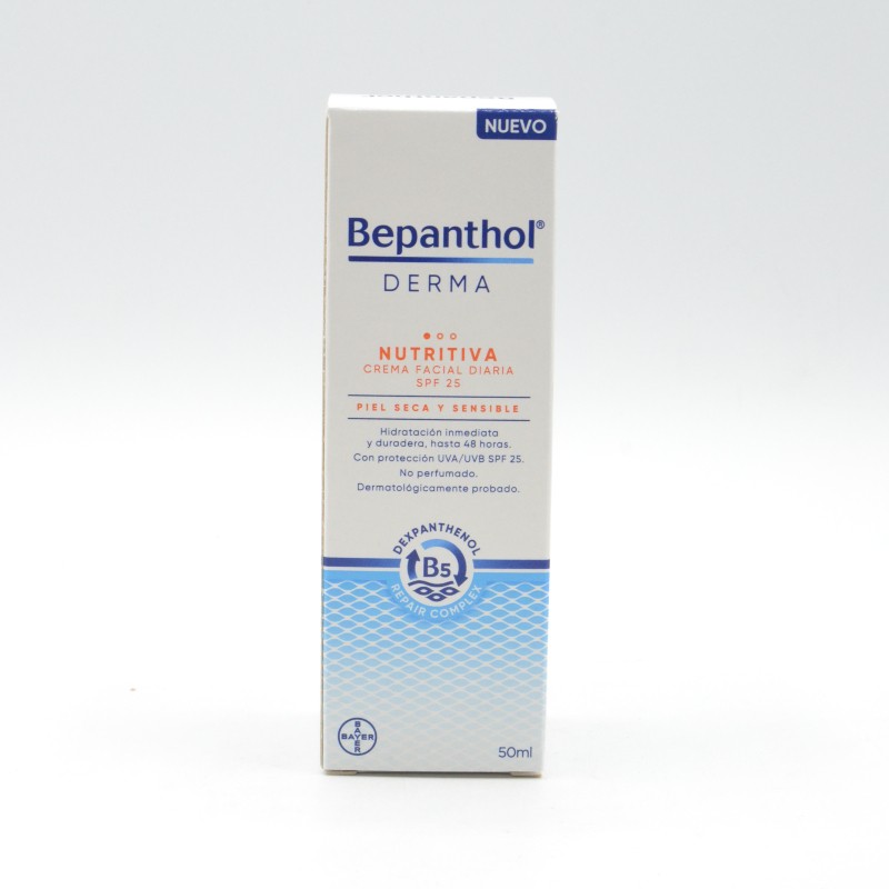 BEPANTHOL DERMA NUTRITIVA CREMA FACIAL DIARIA SPF25 50 ML Hidratación