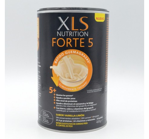 XLS NUTRITION FORTE 5 QUEMAGRASAS BATIDO SUSTITUTIVO 400 G Quemagrasas