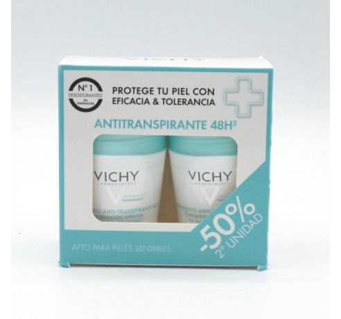 DESODORANTE VICHY DUPLO ANTI-TRANSPIRANTE 48H TAPON VERDE Desodorantes