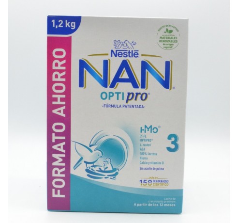 NAN OPTIPRO 3 FORMATO AHORRO 1.2 KG Leches