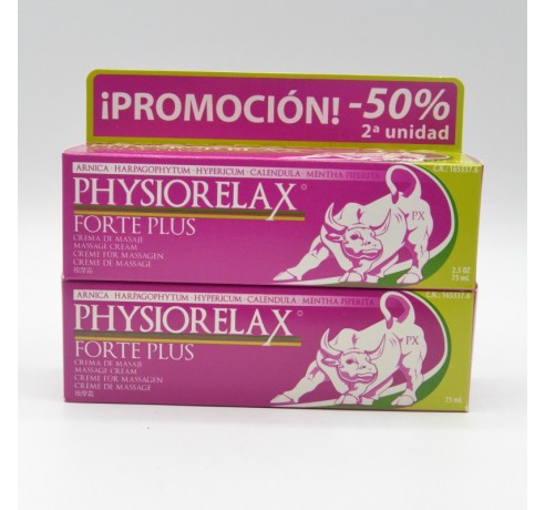 PHYSIORELAX FORTE PLUS DUPLO 2ªUD 50%DTO 75 ML Geles de masaje