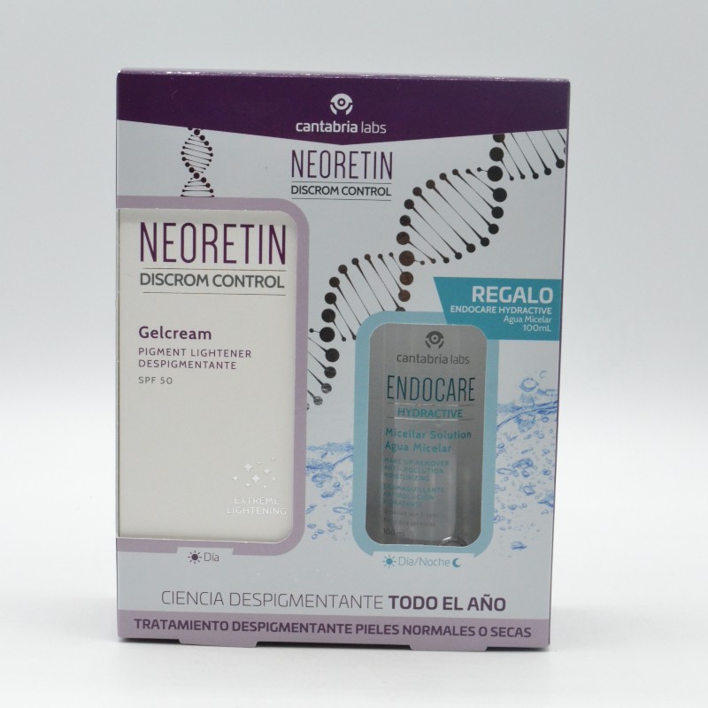 NEORETIN GEL CREMA SPF50+ 40ML + ENDOCARE AGUA MICELAR 100ML REGALO Antimanchas