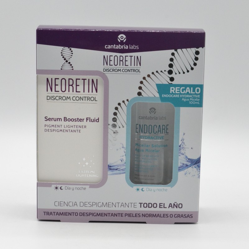 NEORETIN SERUM BOOSTER FLUID 30ML + ENDOCARE AGUA MICELAR 100ML REGALO Antimanchas