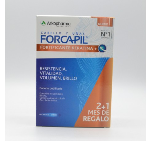 FORCAPIL FORTIFICANTE PACK KERATINA 120 + 60 REGALO Anticaída