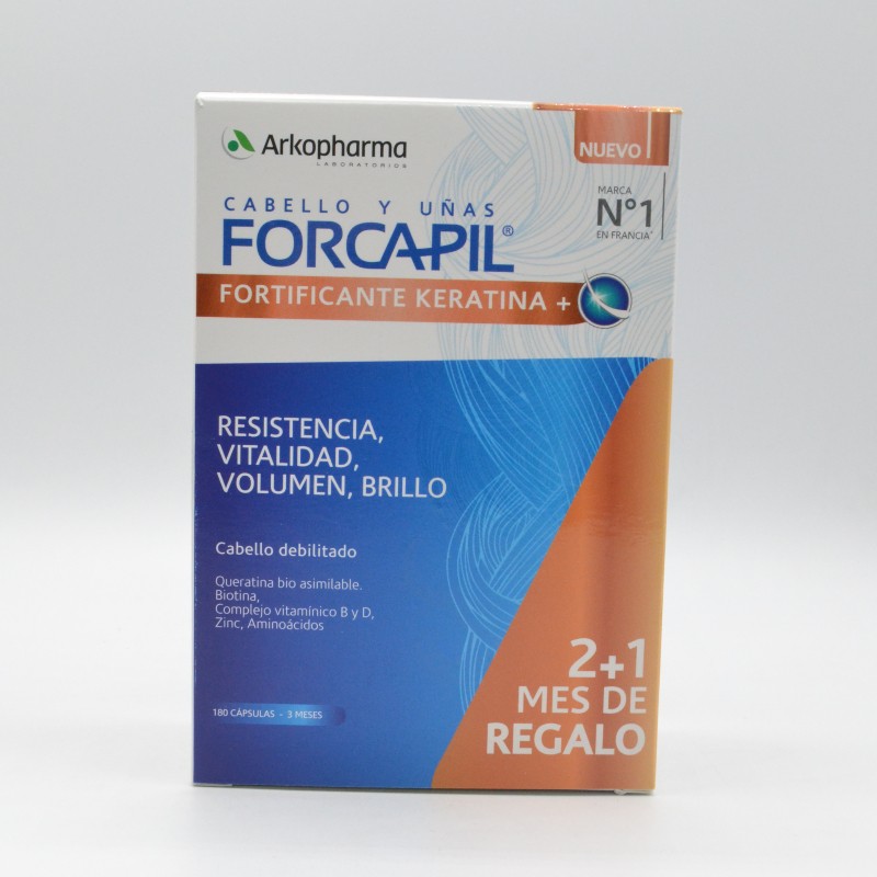 FORCAPIL FORTIFICANTE PACK KERATINA 120 + 60 REGALO Anticaída