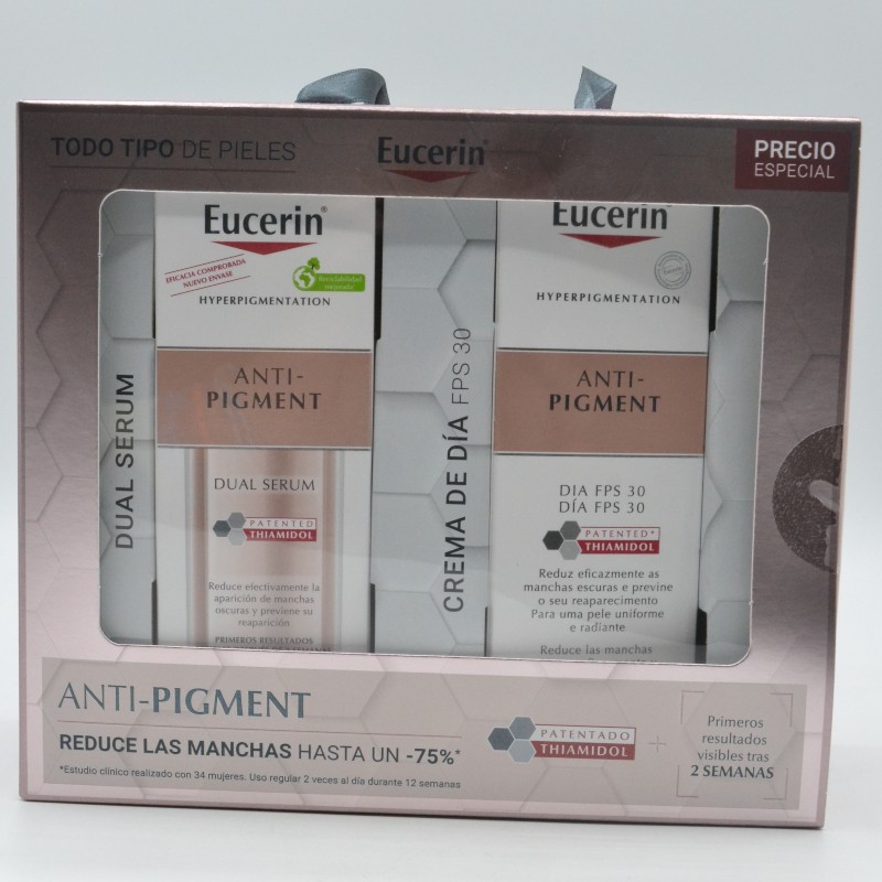 EUCERIN NAVIDAD ANTIPIGMENT DUAL SERUM 50ML + DIA Y NOCHE REGALO Antiedad