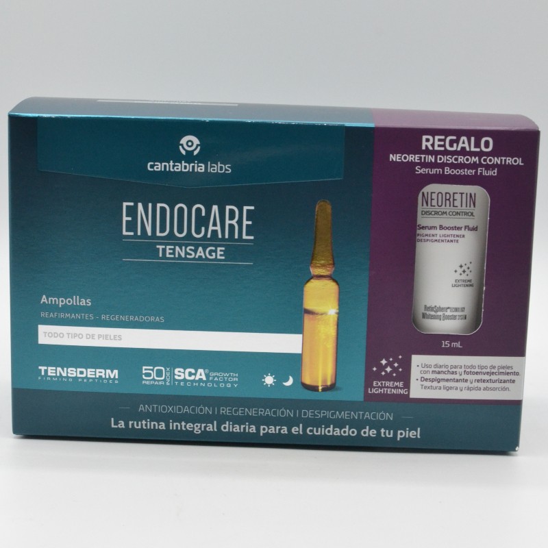 ENDOCARE TENSAGE 20 AMPOLLAS + AGUA MICELAR 100ML REGALO Antiedad