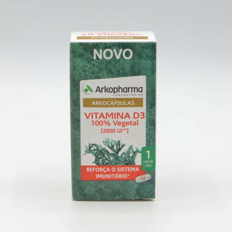 ARKO VITAMINA D3 100% VEGETAL 45 CAPSULAS Defensas