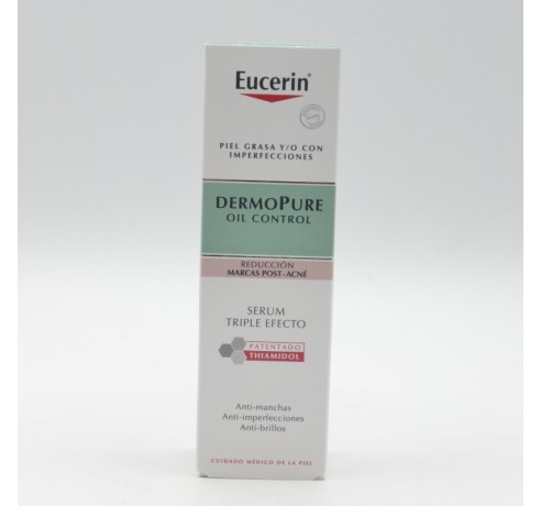 EUCERIN DERMOPURE OIL CONTROL SERUM TRIPLE EFECTO 40 ML + MUESTRAS Acné