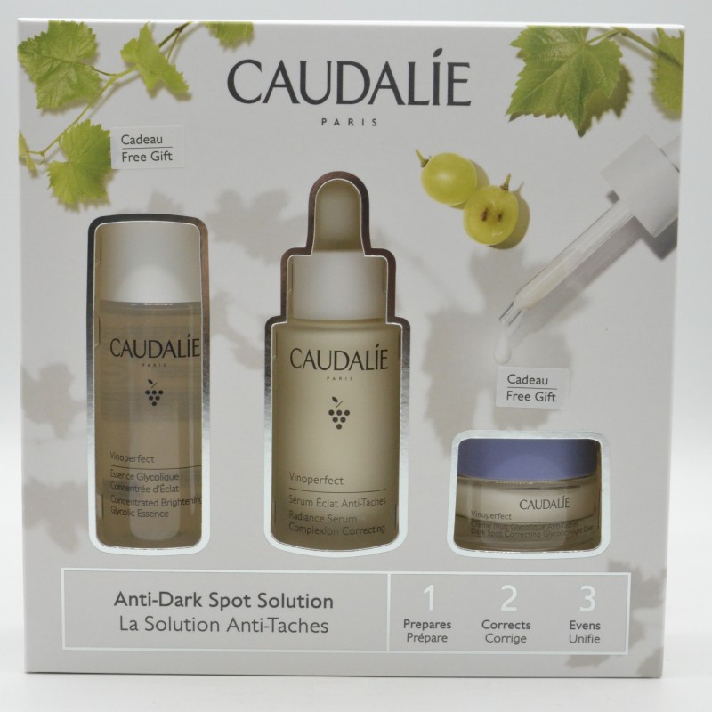 CAUDALIE VINOPERFECT SERUM 30ML COFRE + ESENCIA 50ML + CREMA 15ML REGALO Antiedad