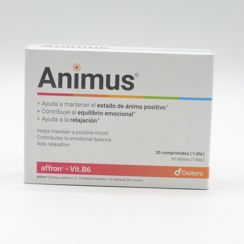 ANIMUS 30 COMPRIMIDOS Regulación de estrés y ciclo del sueño