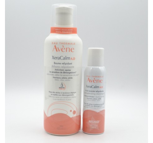 AVENE XERACALM A.D. BALSAMO RELIPIDIZANTE 400 ML + AGUA TERMAL 150 REGALO Hidratación y piel atópica