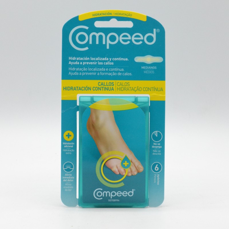 COMPEED CALLOS HIDRATACION CONTINUA 6 UNIDADES Tiritas y apósitos