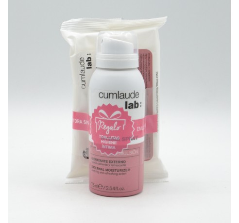 CUMLAUDE HYDRA SPRAY 75ML + REGALO TOALLITAS Sequedad vaginal