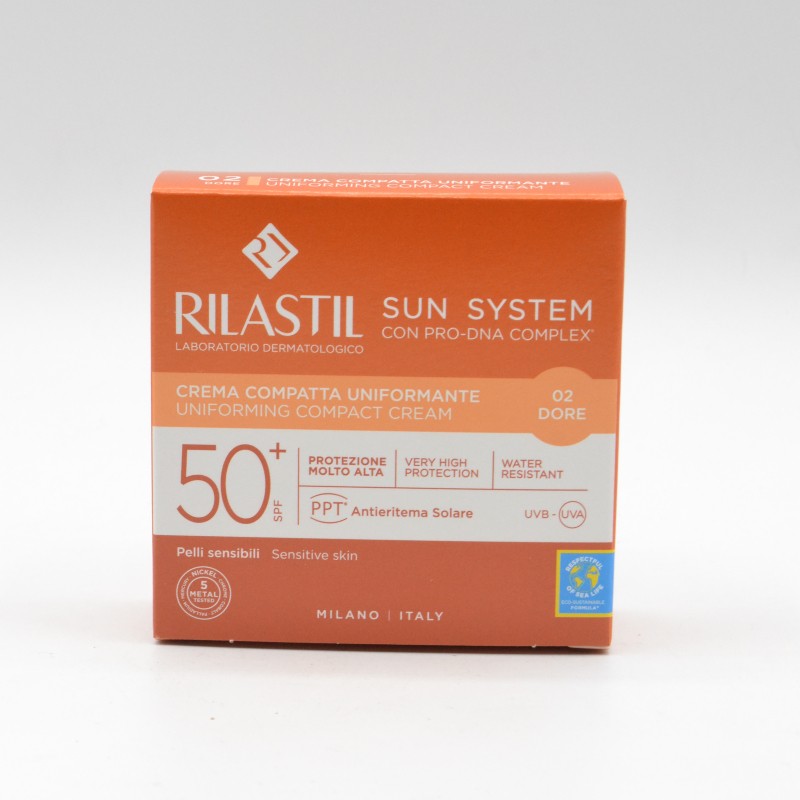 RILASTIL SUN SYSTEM 50+ COMPACTO 02 DORE Facial adulto