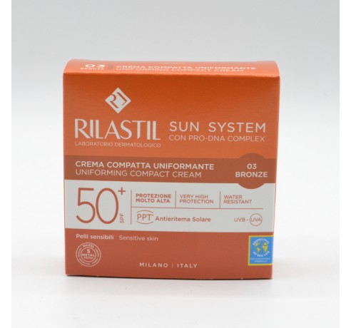 RILASTIL SUN SYSTEM 50+ COMPACT 03 BRONZE Facial adulto