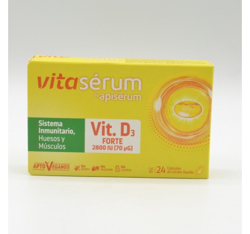 VITASERUM VIT D FORTE 24 CAPSULAS Defensas