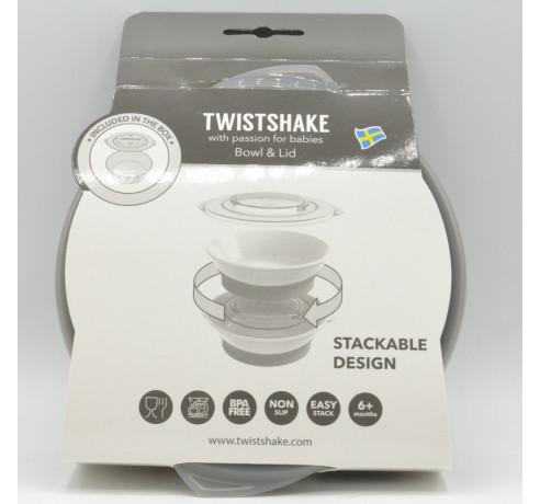 TWISTSHAKE BOWL GRIS Vajilla y accesorios