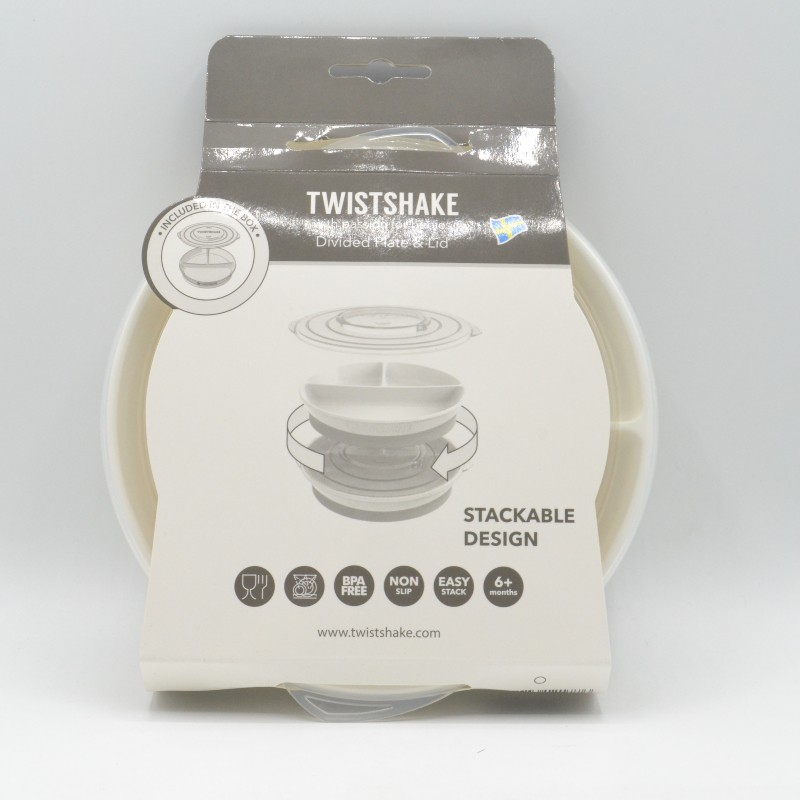 Venta de Twistshake Plato Dividido Blanco Online