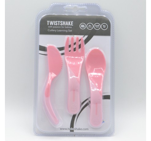 TWISTSHAKE CUBIERTOS DE APRENDIZAJE ROSA Vajilla y accesorios