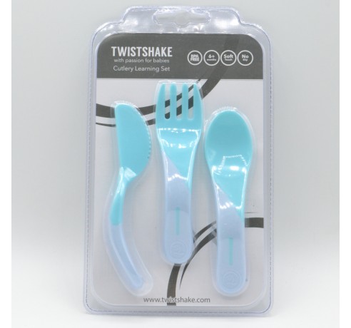 TWISTSHAKE CUBIERTOS DE APRENDIZAJE AZUL Vajilla y accesorios